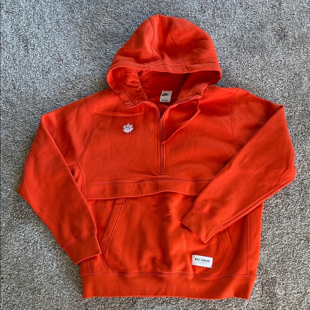 Nike Clemson hoodie quarter zip NEW LARGE